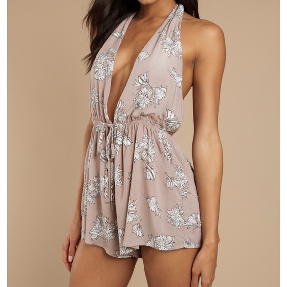 Tobi Pants - TOBI | Better Off Floral Romper | Mauve